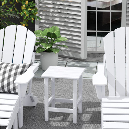 Shavon All Weather Adirondack Outdoor HDPE Side Table